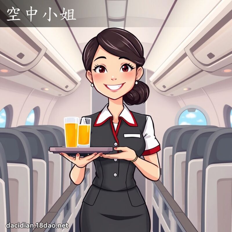 空中小姐 - 国语大辞典配图