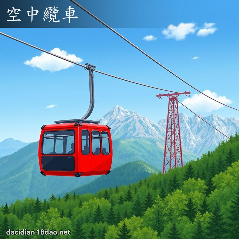 空中纜車 - 國語大辭典配圖