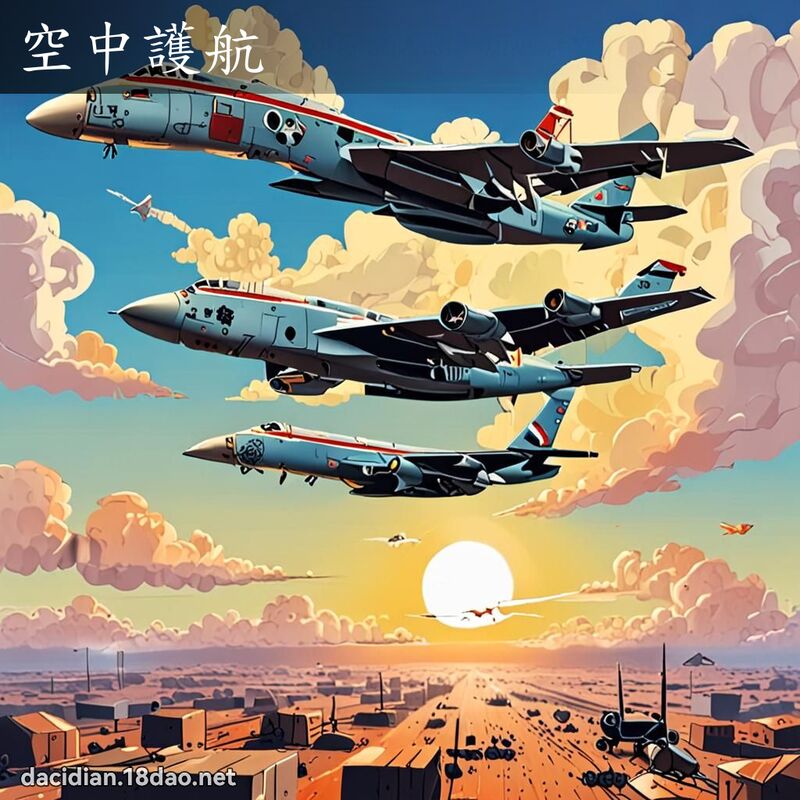 空中護航 - 國語大辭典配圖