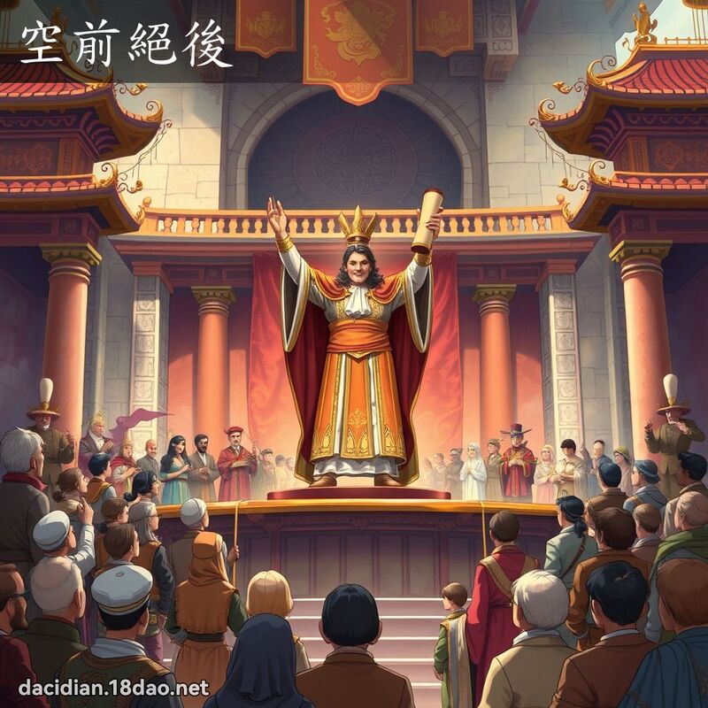 空前絕後 - 國語大辭典配圖