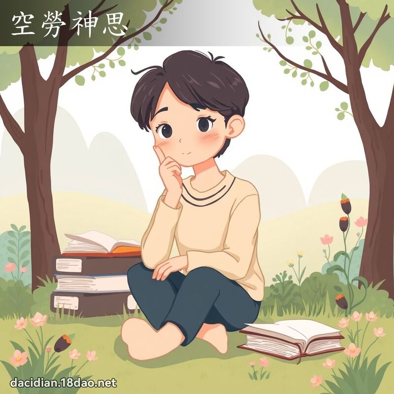 空劳神思 - 国语大辞典配图