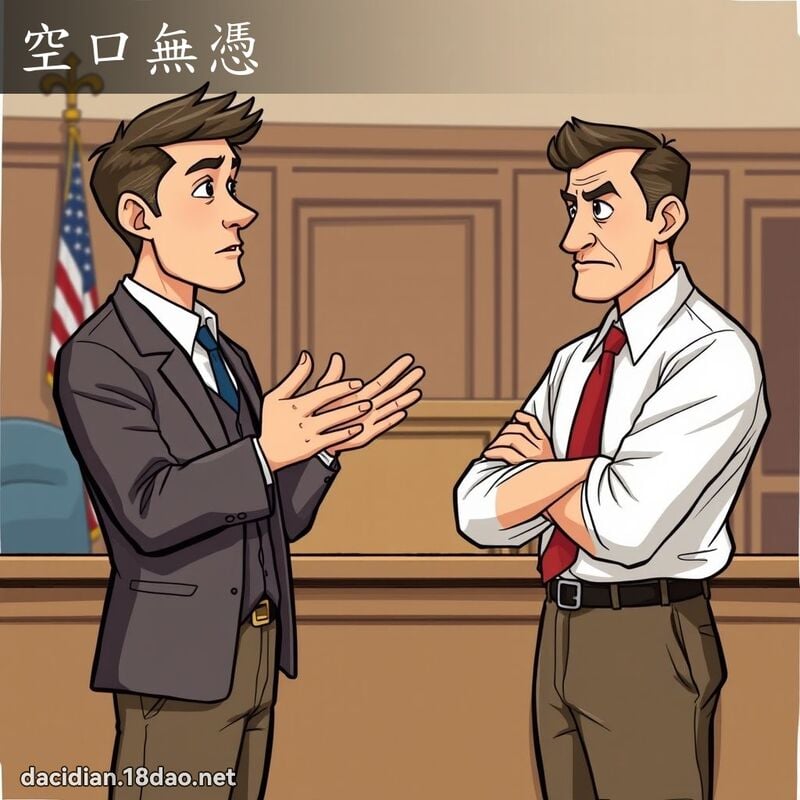 空口無憑 - 國語大辭典配圖