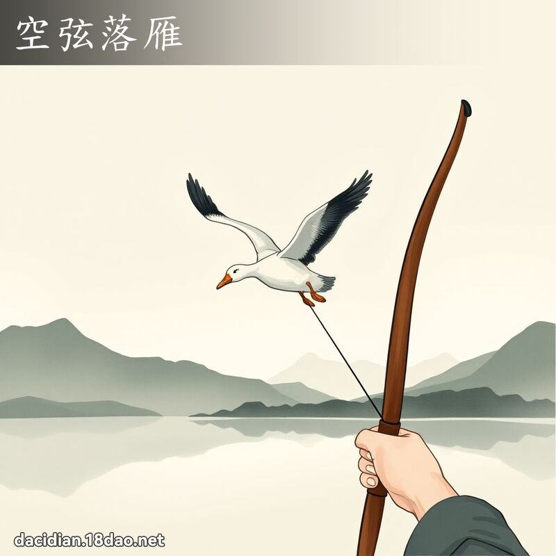 空弦落雁 - 國語大辭典配圖