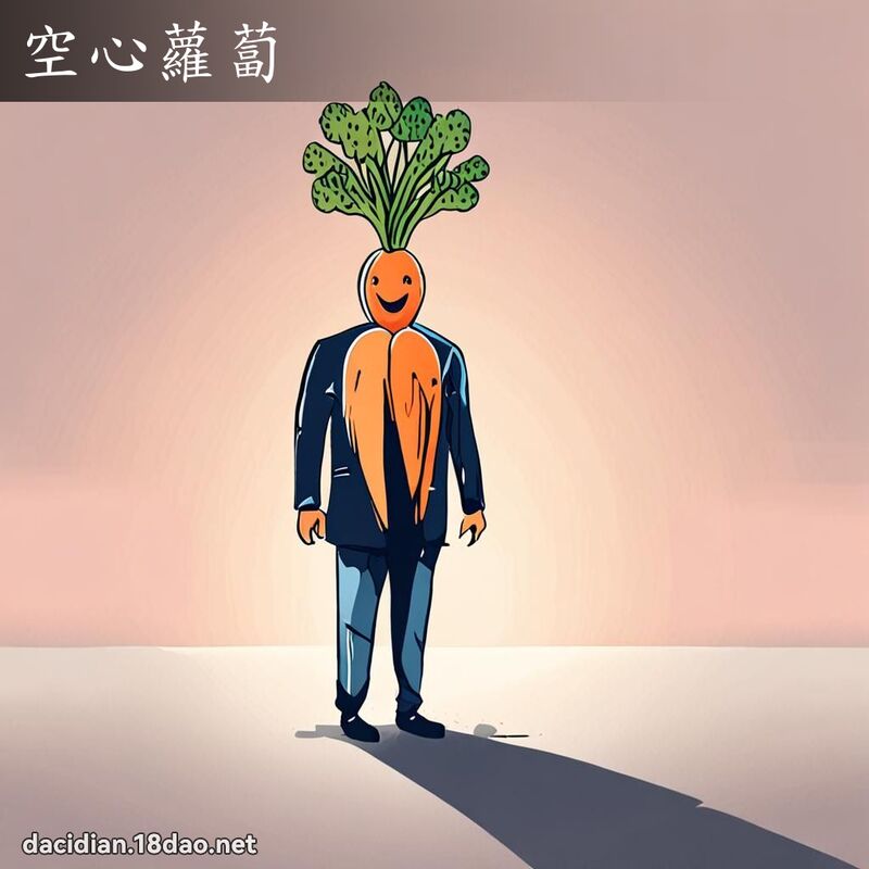 空心蘿蔔 - 國語大辭典配圖