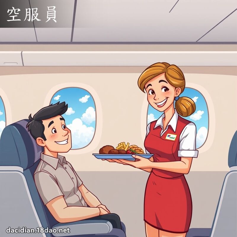 空服员 - 国语大辞典配图