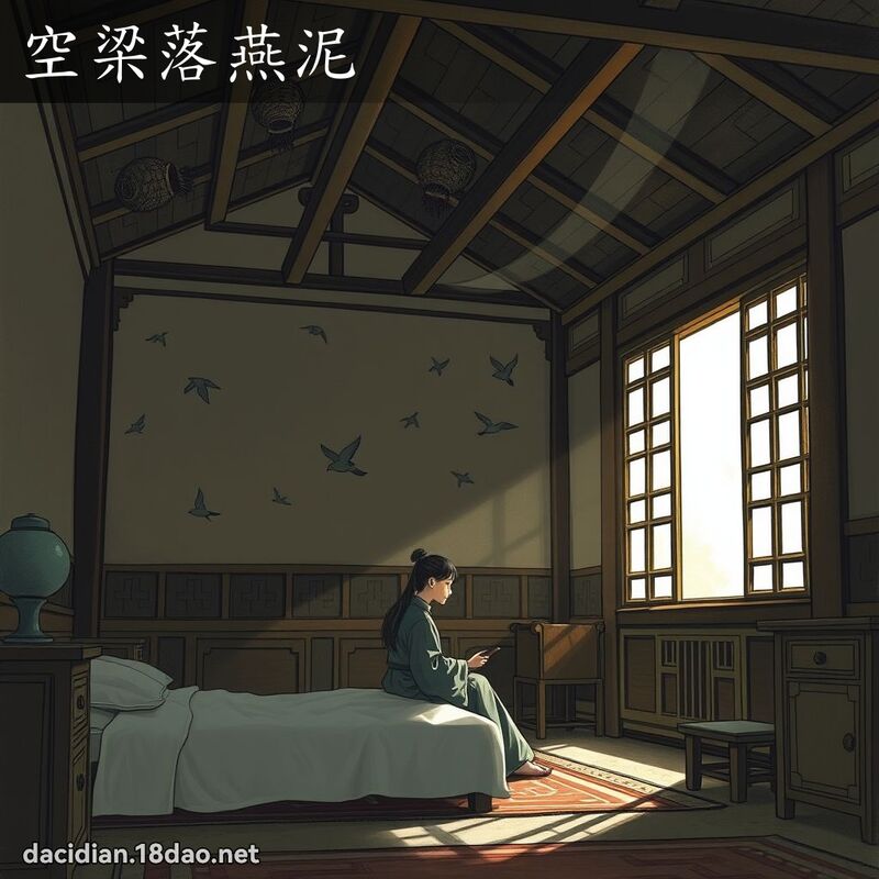 空梁落燕泥 - 国语大辞典配图
