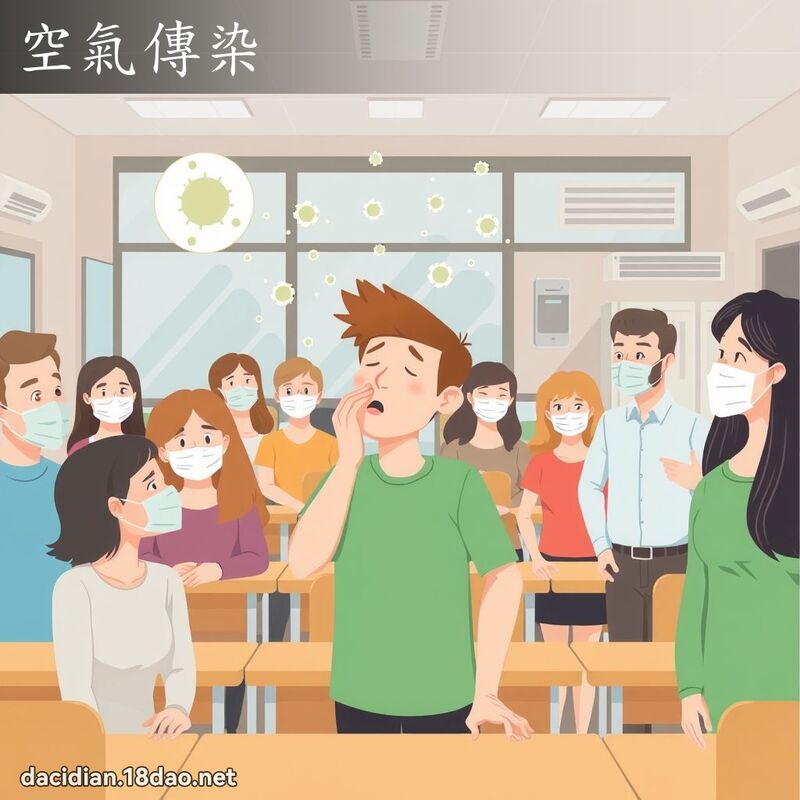 空气传染 - 国语大辞典配图