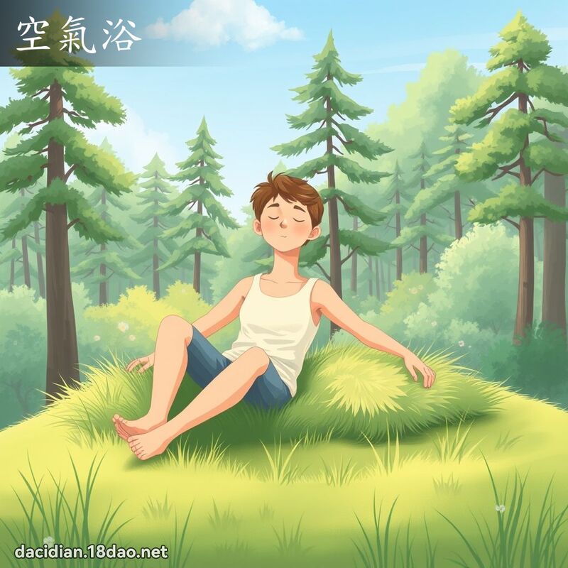 空氣浴 - 國語大辭典配圖