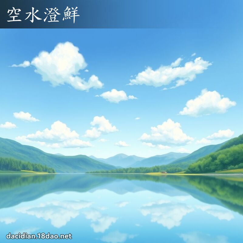 空水澄鮮 - 國語大辭典配圖