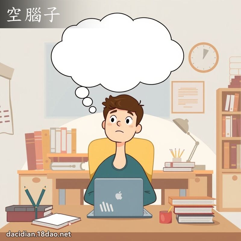 空腦子 - 國語大辭典配圖