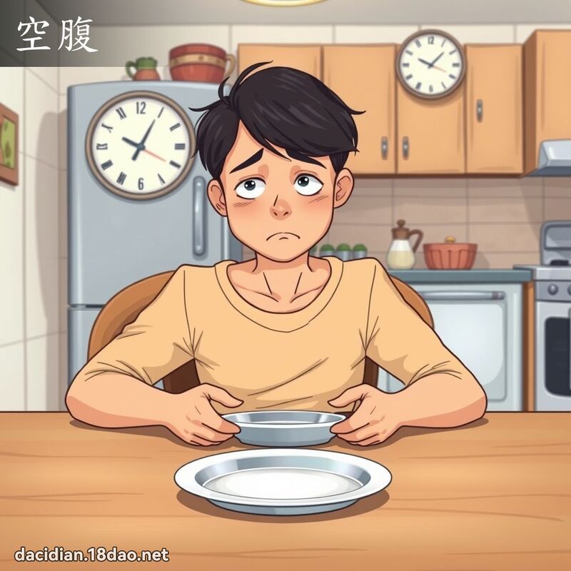 空腹 - 國語大辭典配圖
