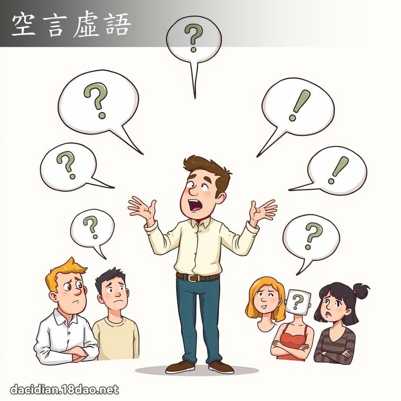 空言虚语 - 国语大辞典配图
