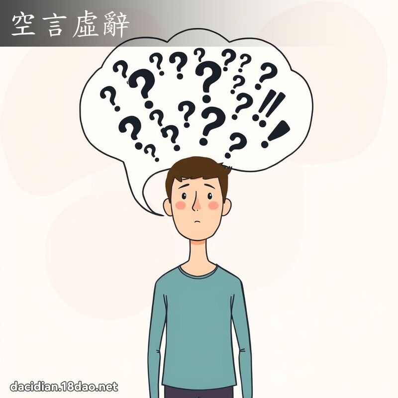 空言虛辭 - 國語大辭典配圖