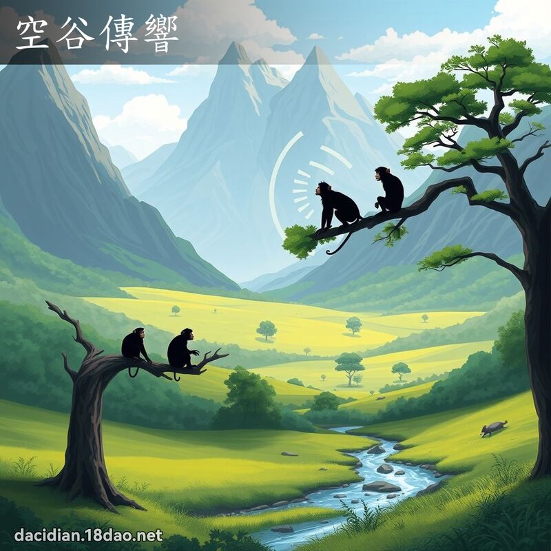 空谷传响 - 国语大辞典配图
