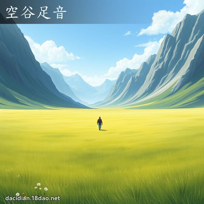 空谷足音 - 國語大辭典配圖