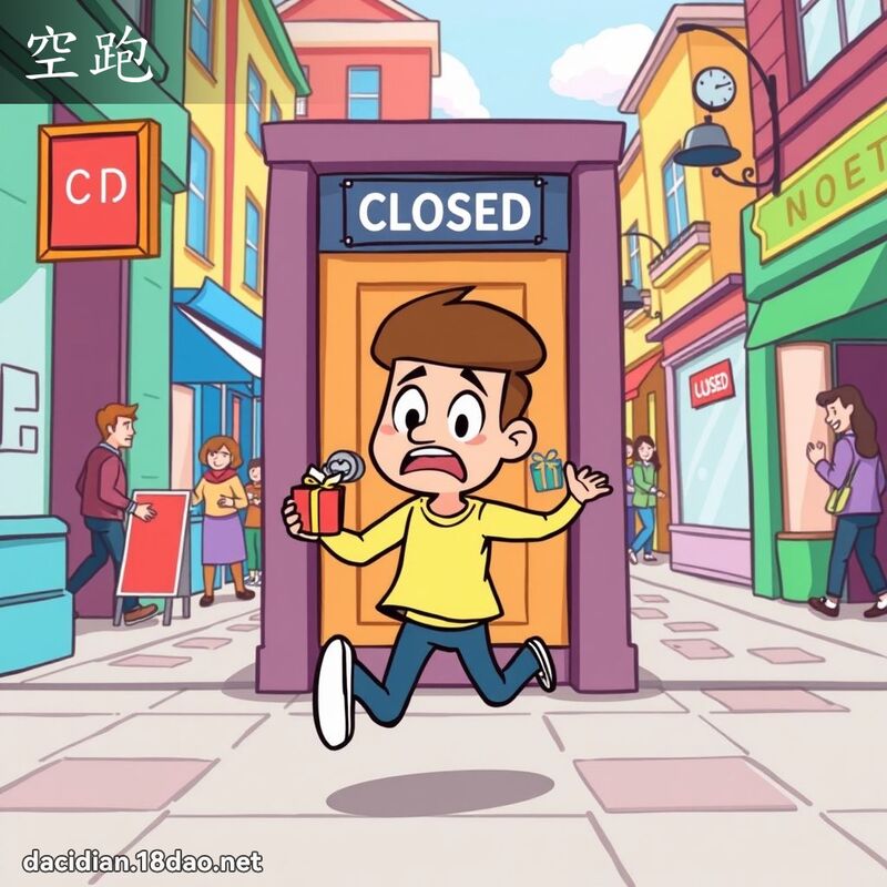 空跑 - 国语大辞典配图