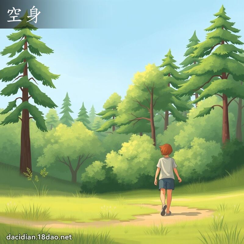 空身 - 国语大辞典配图