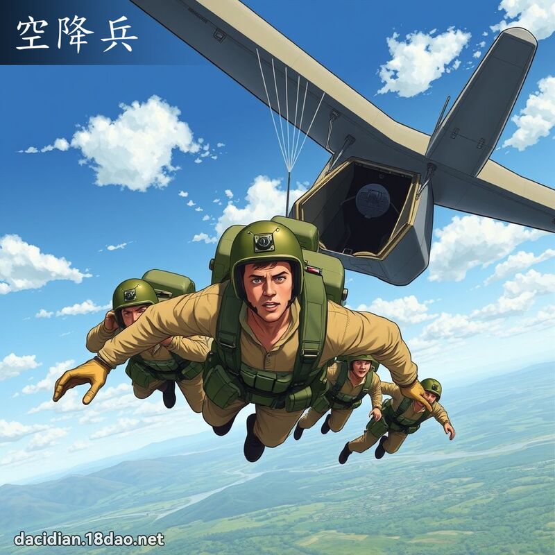 空降兵 - 国语大辞典配图