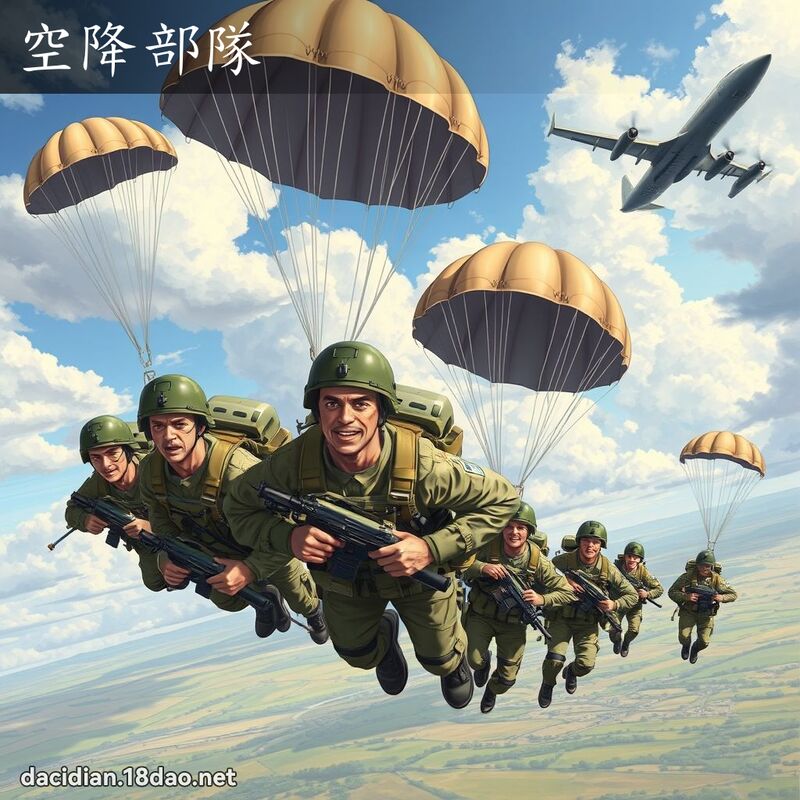 空降部隊 - 國語大辭典配圖