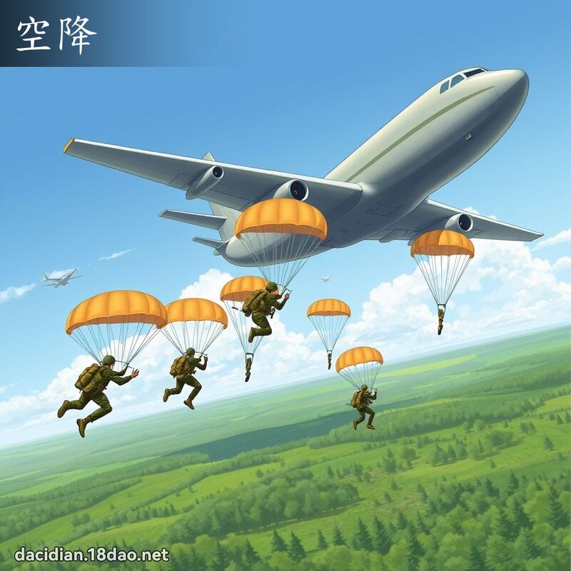 空降 - 国语大辞典配图