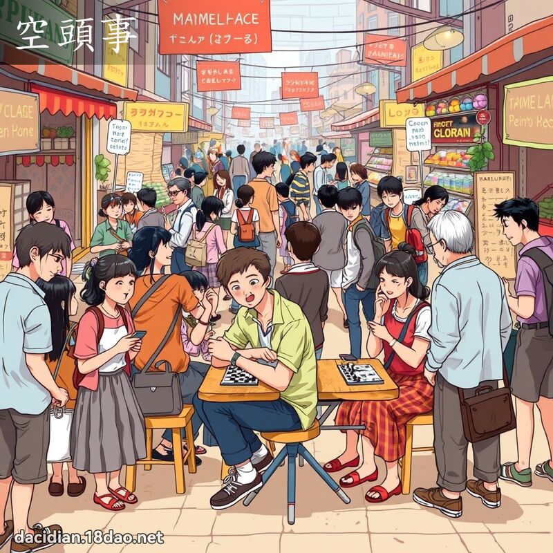 空頭事 - 國語大辭典配圖