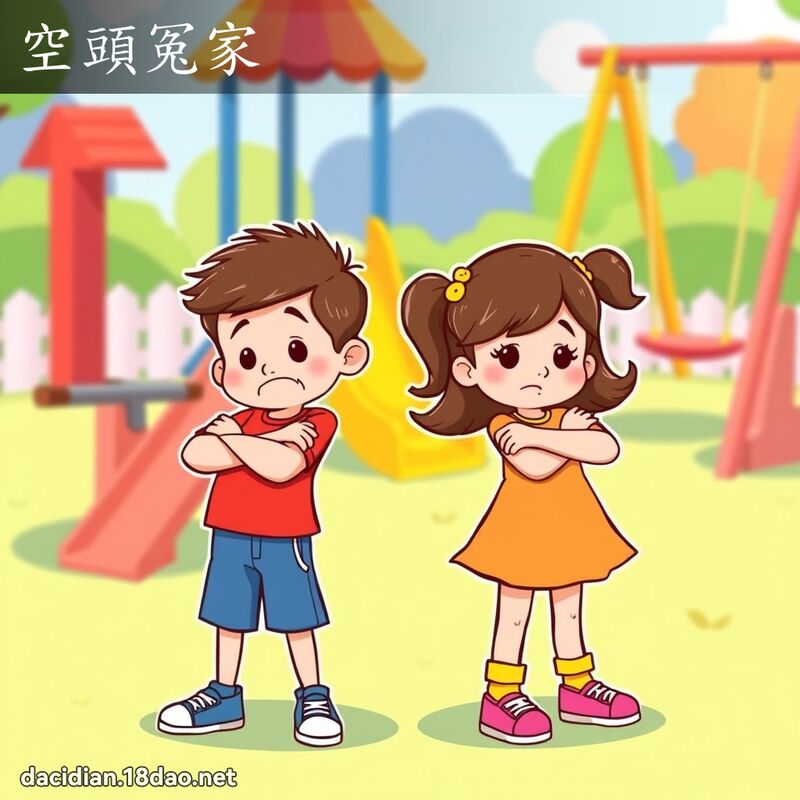 空頭冤家 - 國語大辭典配圖