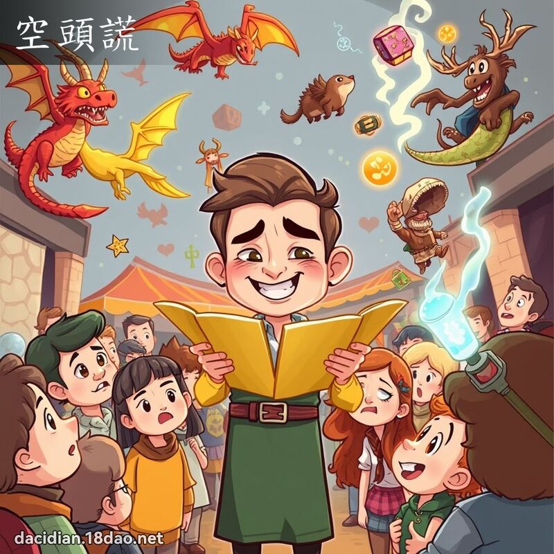 空頭謊 - 國語大辭典配圖