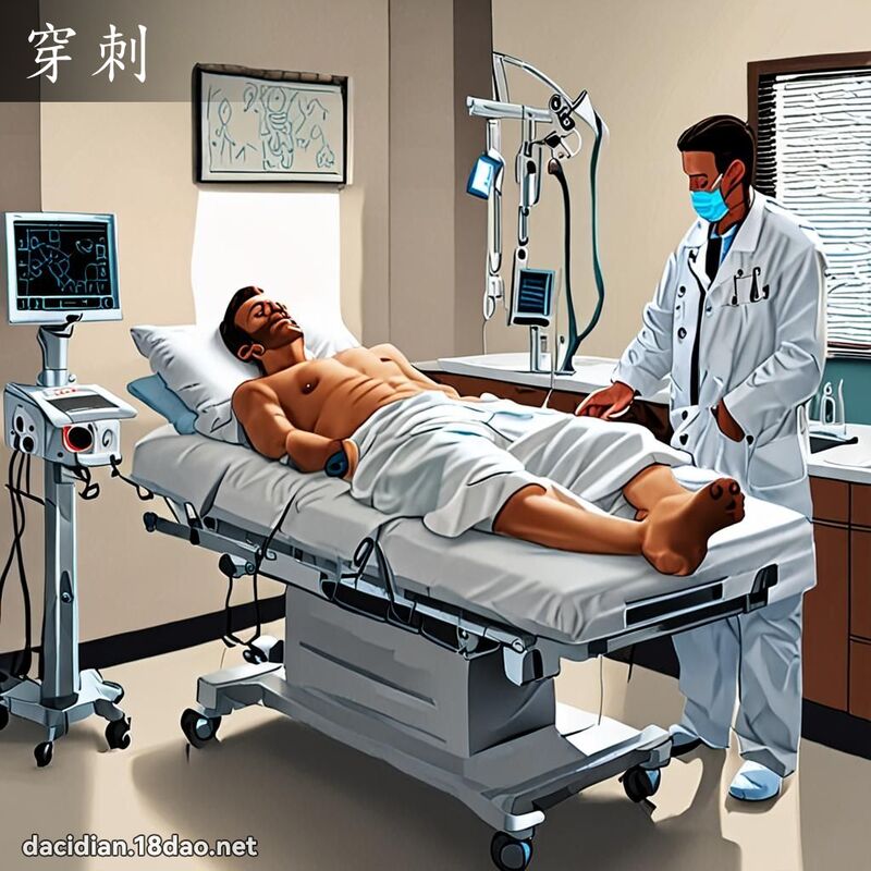 穿刺 - 國語大辭典配圖