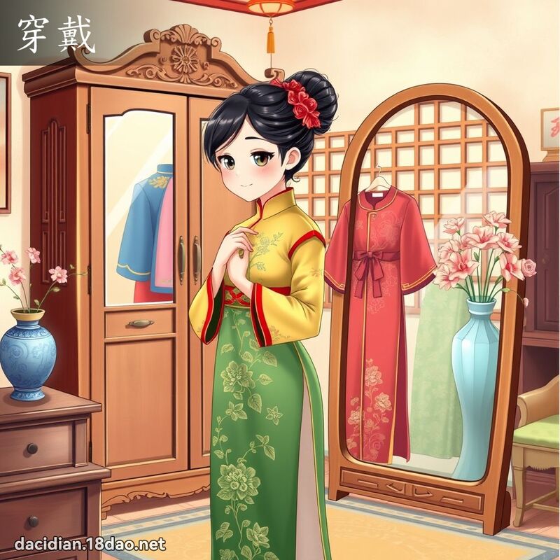 穿戴 - 國語大辭典配圖