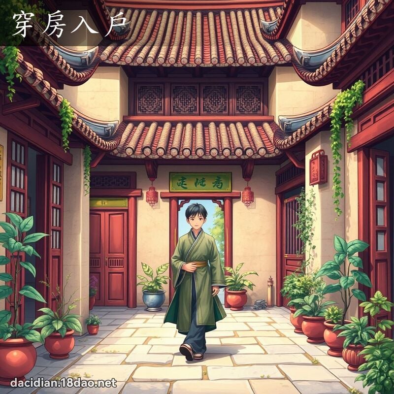 穿房入戶 - 國語大辭典配圖