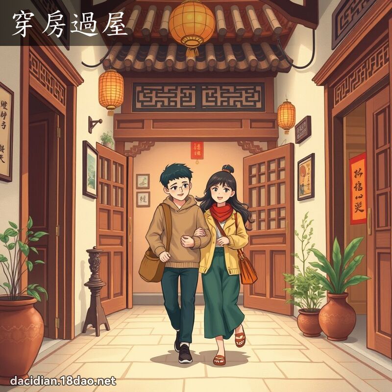 穿房過屋 - 國語大辭典配圖