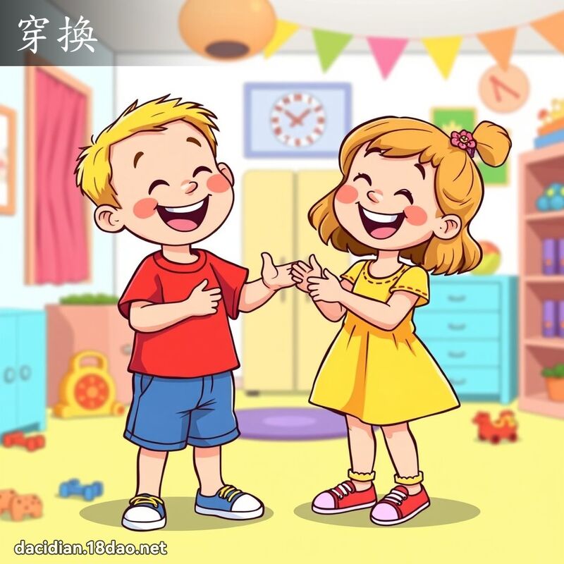 穿換 - 國語大辭典配圖