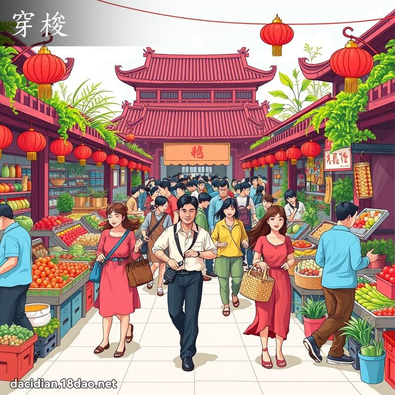 穿梭 - 國語大辭典配圖