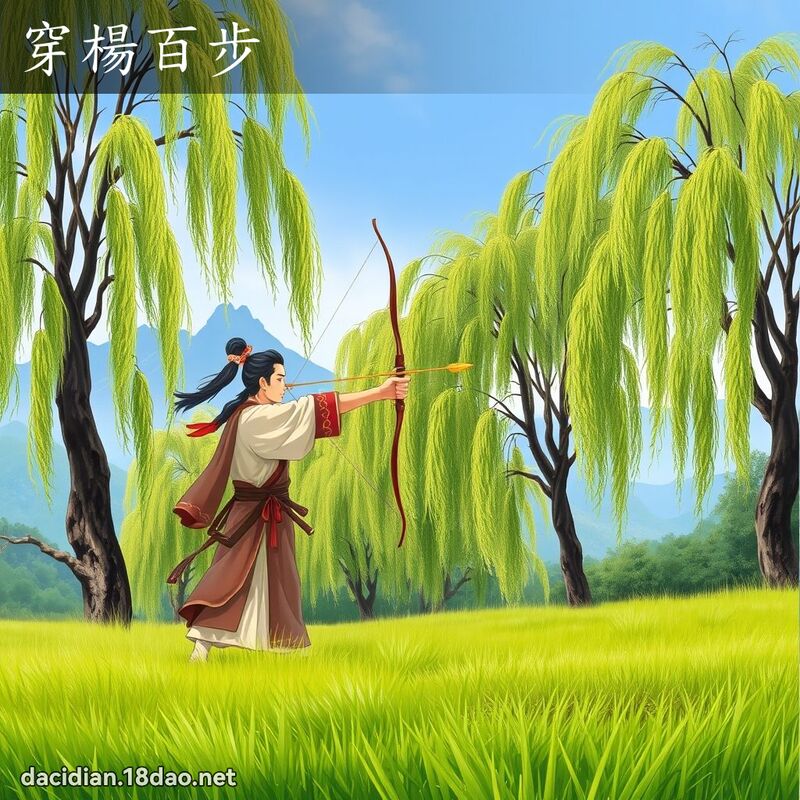 穿楊百步 - 國語大辭典配圖