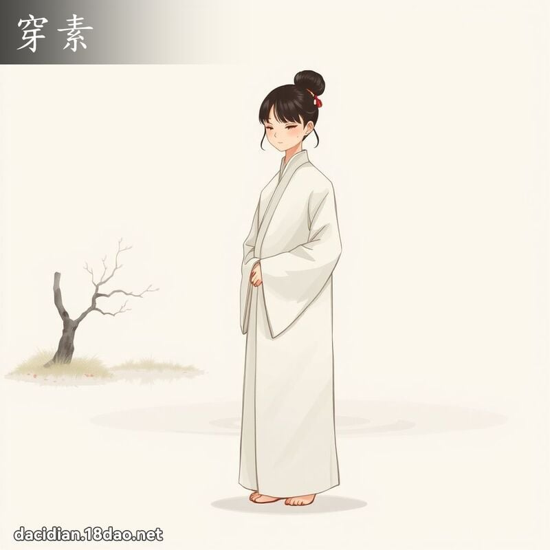 穿素 - 國語大辭典配圖