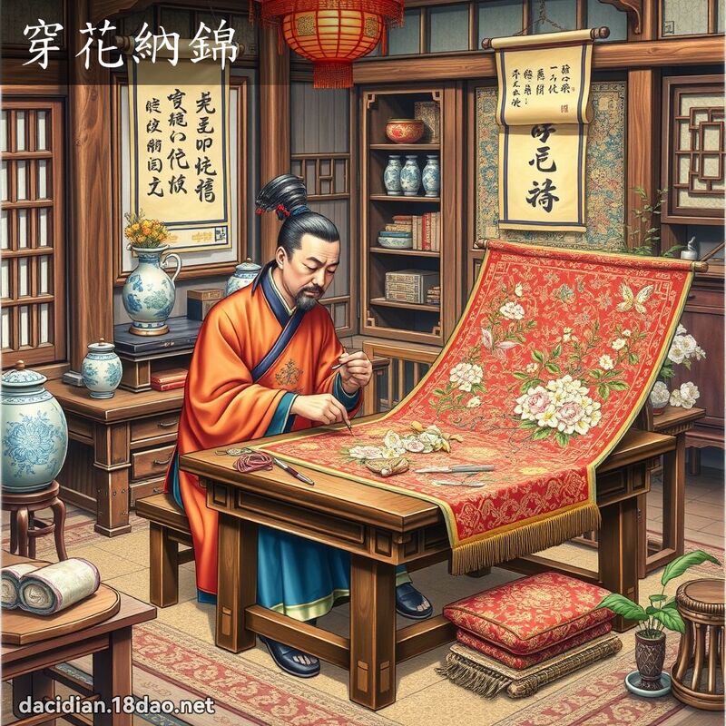 穿花纳锦 - 国语大辞典配图