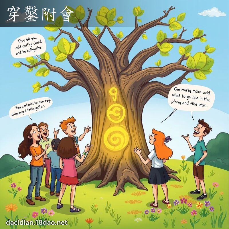 穿凿附会 - 国语大辞典配图