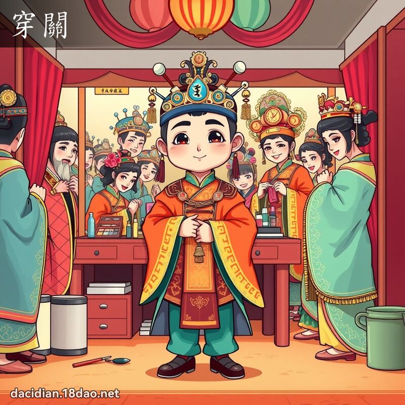 穿关 - 国语大辞典配图