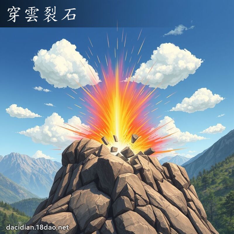 穿云裂石 - 国语大辞典配图