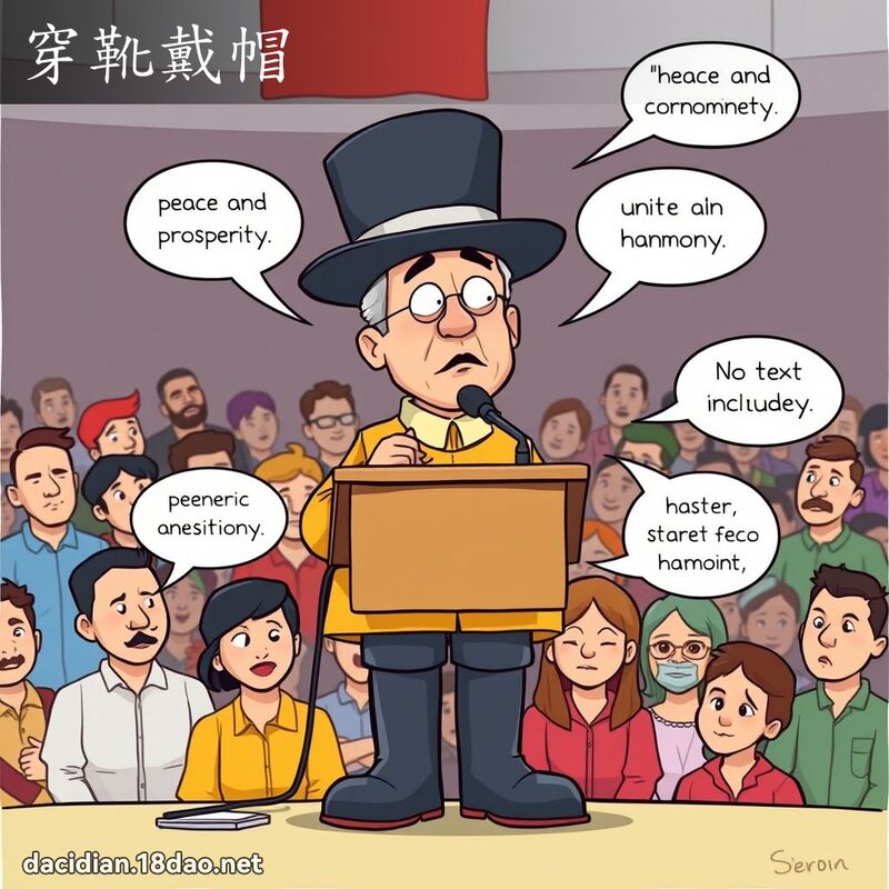 穿靴戴帽 - 国语大辞典配图