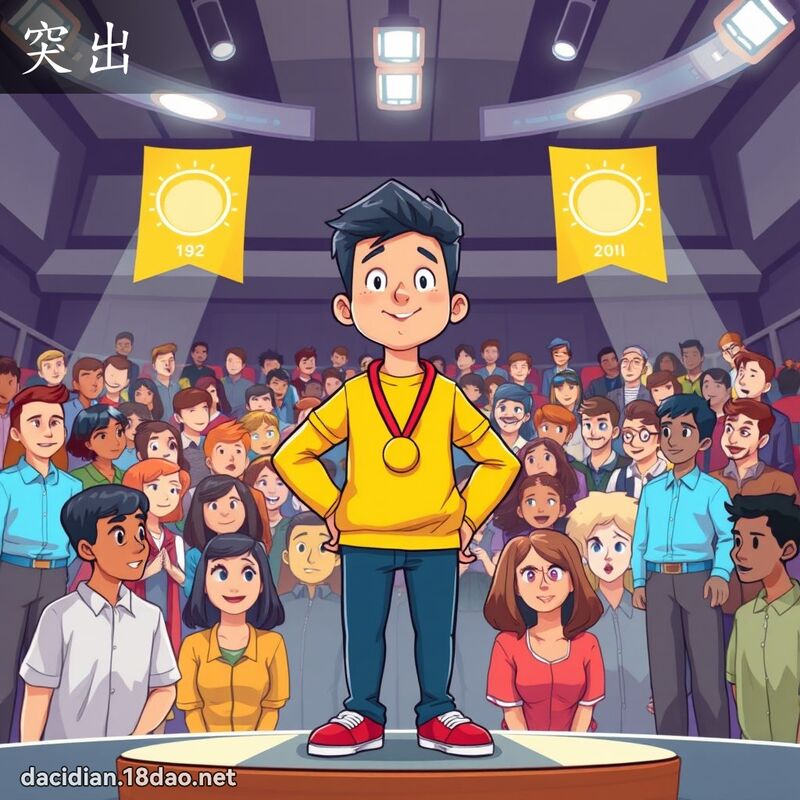 突出 - 国语大辞典配图