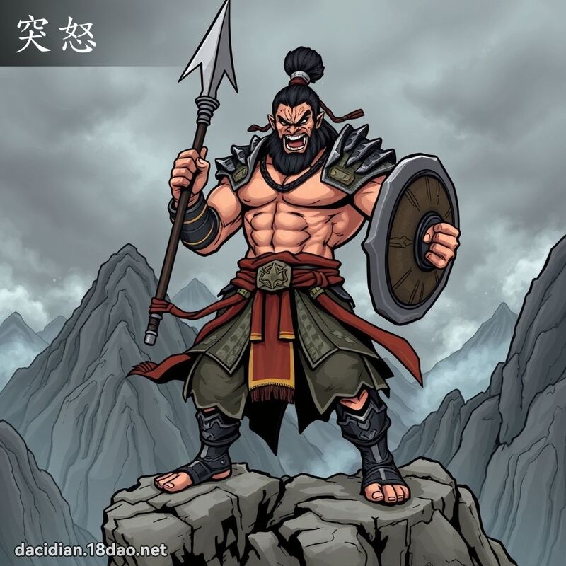 突怒 - 國語大辭典配圖