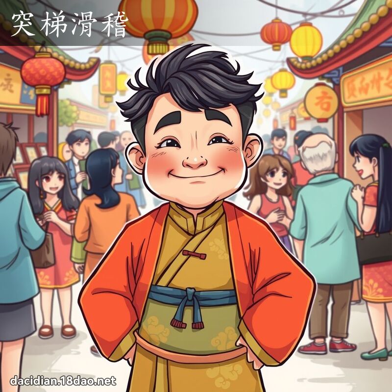 突梯滑稽 - 国语大辞典配图