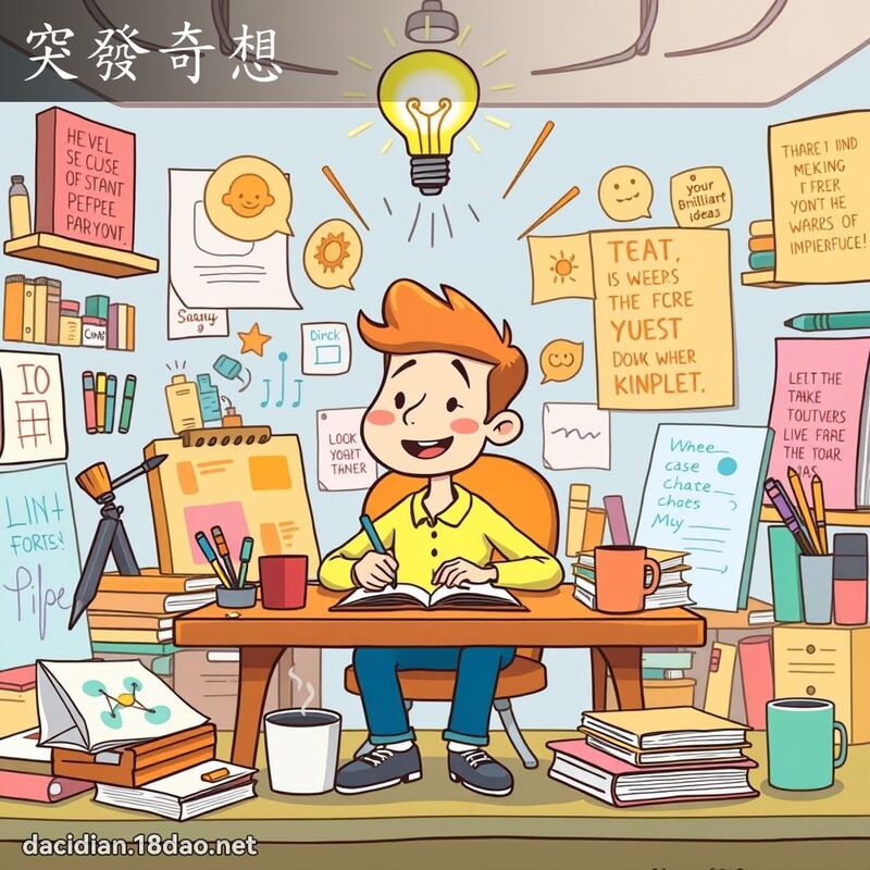 突发奇想 - 国语大辞典配图