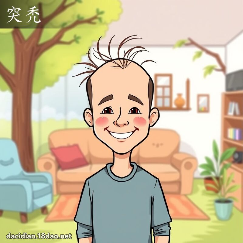 突禿 - 國語大辭典配圖