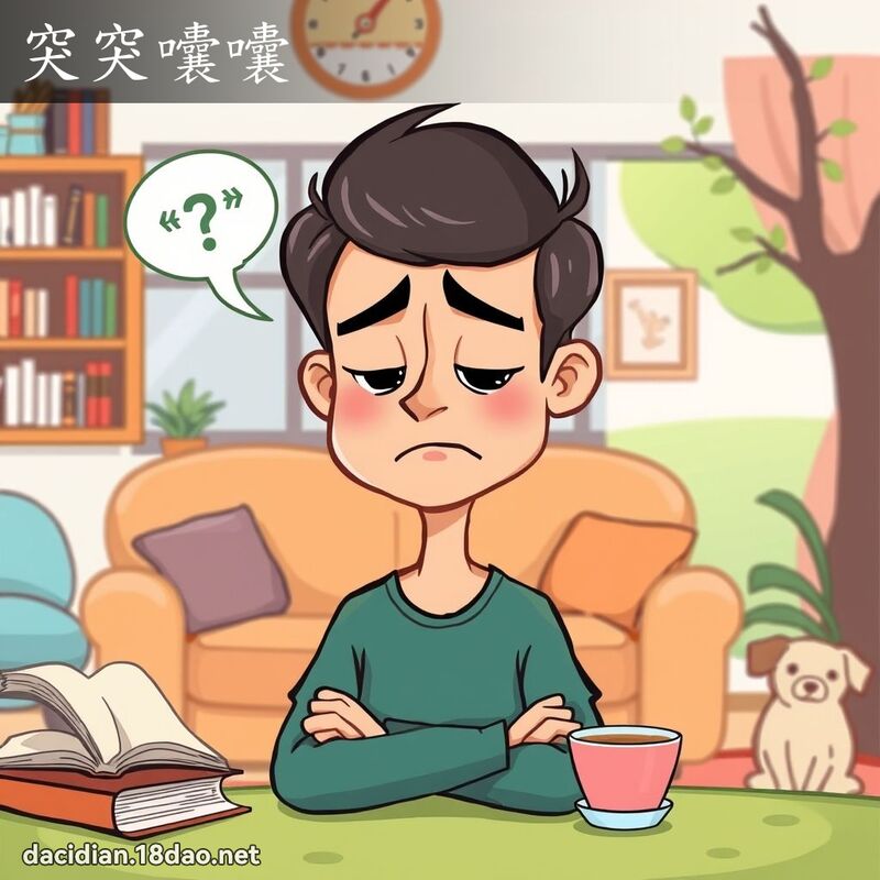 突突囔囔 - 國語大辭典配圖