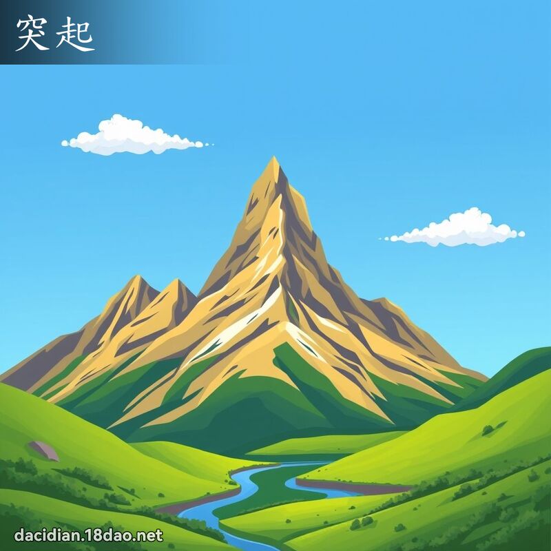 突起 - 国语大辞典配图