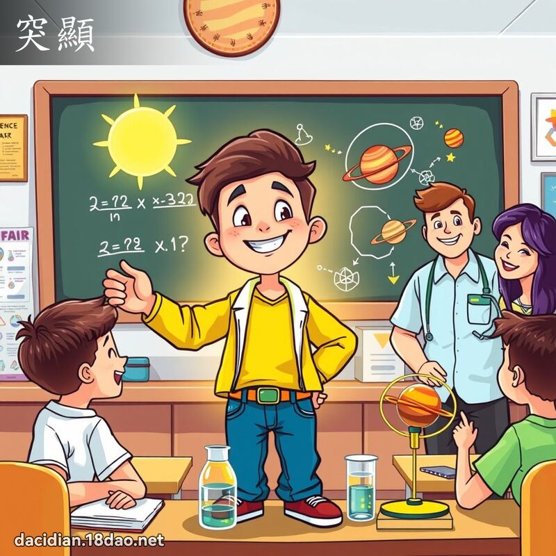 突顯 - 國語大辭典配圖