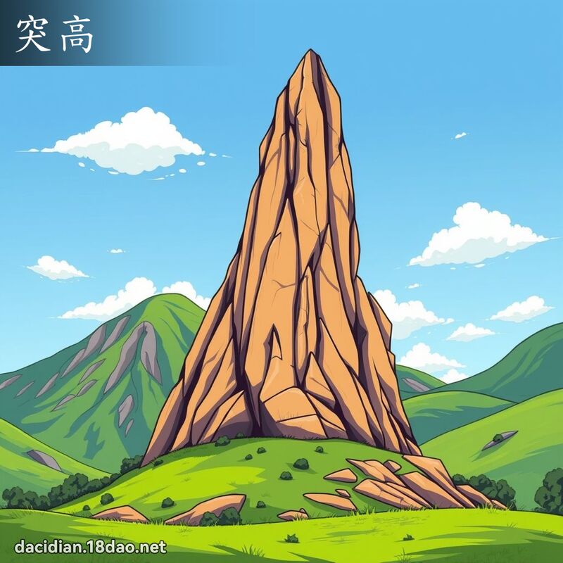 突高 - 国语大辞典配图