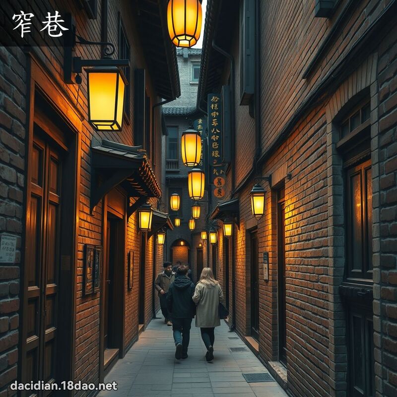 窄巷 - 国语大辞典配图